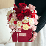 Polka Dot Velvet Flower Boxes | B.SRBDT2 | Laribbons Custom - laribbons