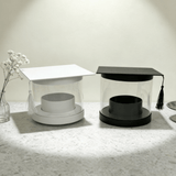 Graduation Cap Clear Flower Bucket Box | B.BSMTMCHYT | Laribbons Custom - laribbons