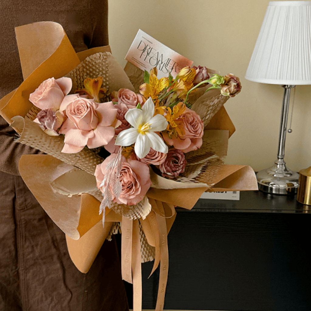 53CM*6Y Velvet Texture Florist Wrapping Paper Roll Color Mixed | P.TESR( ROLL) | MOQ 10 Rolls | Laribbon Custom - Laribbons Custom