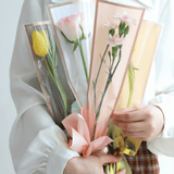 Gold - Trimmed OPP Single Flower Sleeves | JKJB.DZD | Laribbons Custom - laribbons