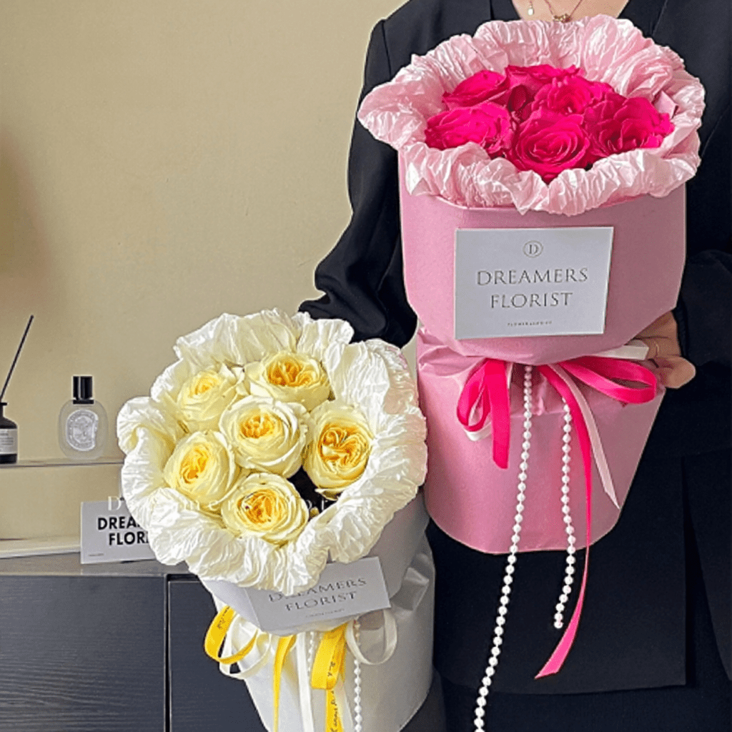 49cm*5m 150 Micron Waterproof Pearlescent Plastic Film Florist Wrapping Roll Color Mixed | P.ZZD | MOQ 10 Rolls | Laribbon Custom - Laribbons Custom