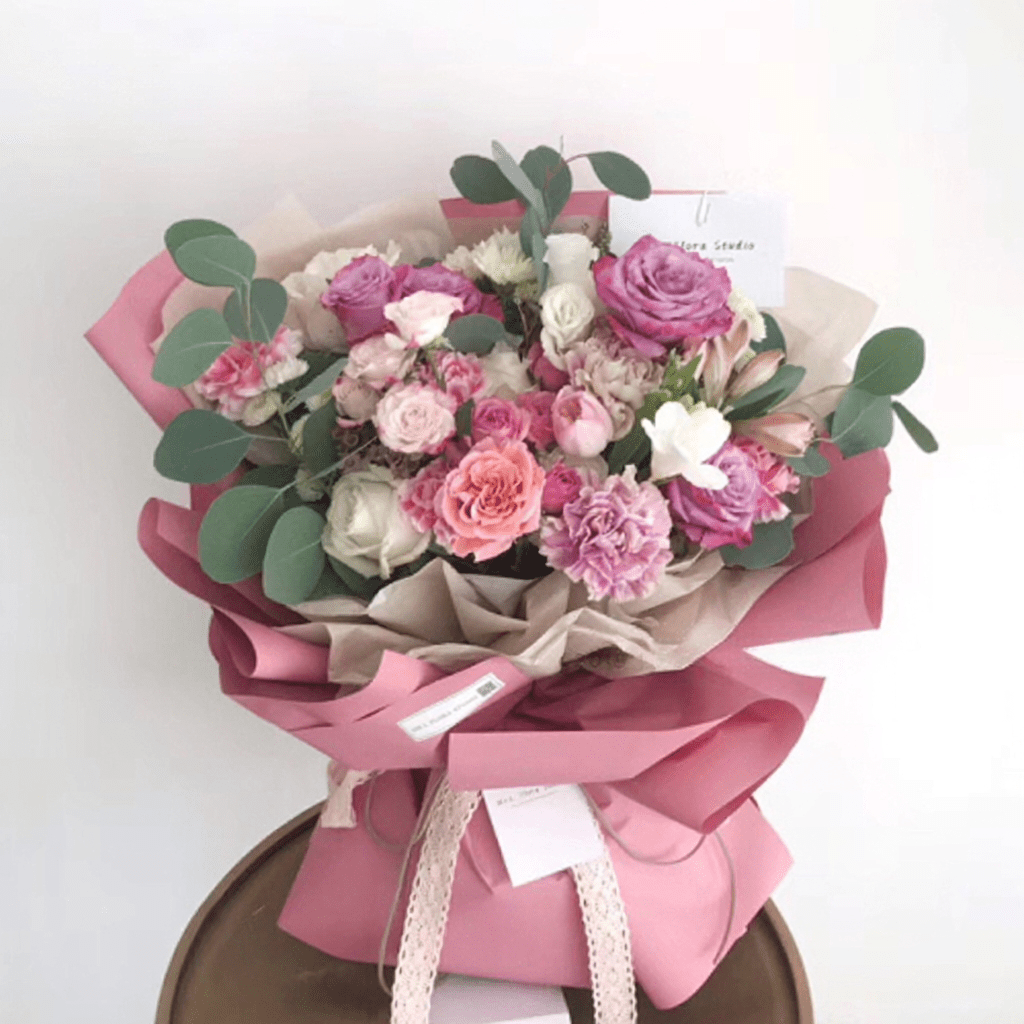 58cm*10m 65 Micron Waterproof Solid BOPP Florist Wrapping Paper Roll Color Mixed | P.XXY-004-Roll | MOQ 10 Rolls | Laribbon Custom - Laribbons Custom