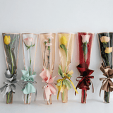 Gold - Trimmed OPP Single Flower Sleeves | JKJB.DZD | Laribbons Custom - laribbons