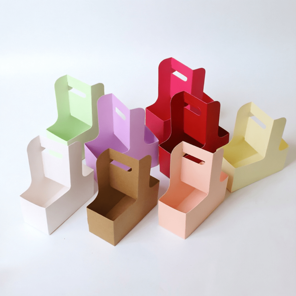 17.5×8×22.5cm 350gsm Paper Flower Carry Box | B.CSKFH | Laribbons Custom - laribbons