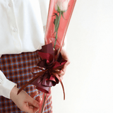 Gold - Trimmed OPP Single Flower Sleeves | JKJB.DZD | Laribbons Custom - laribbons