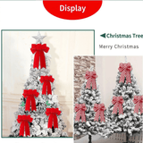 Christmas Burlap Bow Ornaments, Pre-Tied Plaid Holiday Bow for Christmas Tree Wreath Gift Wrapping, Assorted Styles, MOQ 5 Packs (2 pcs per pack), Mixable - Laribbons Custom
