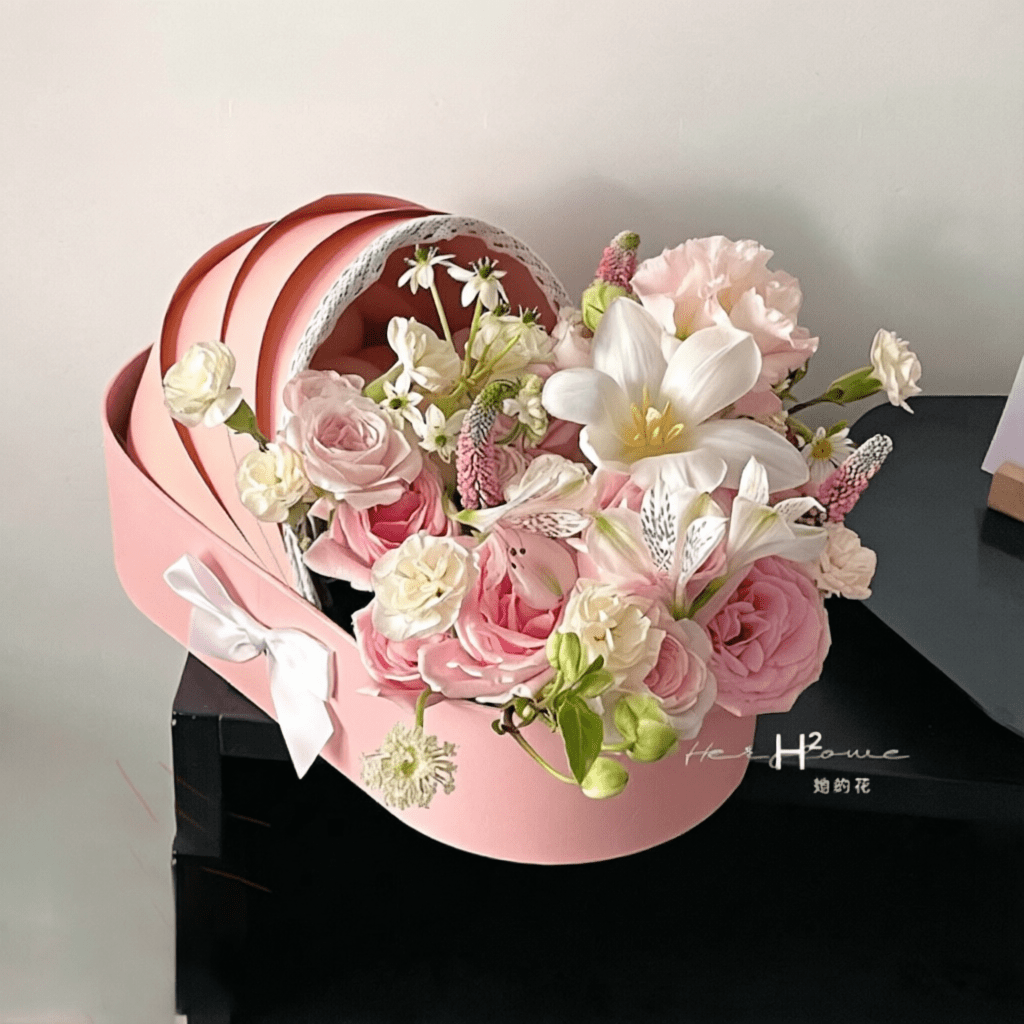 33×17.7×8cm Cradle - Style Flower Gift Box | B.YLH | Laribbons Custom - laribbons