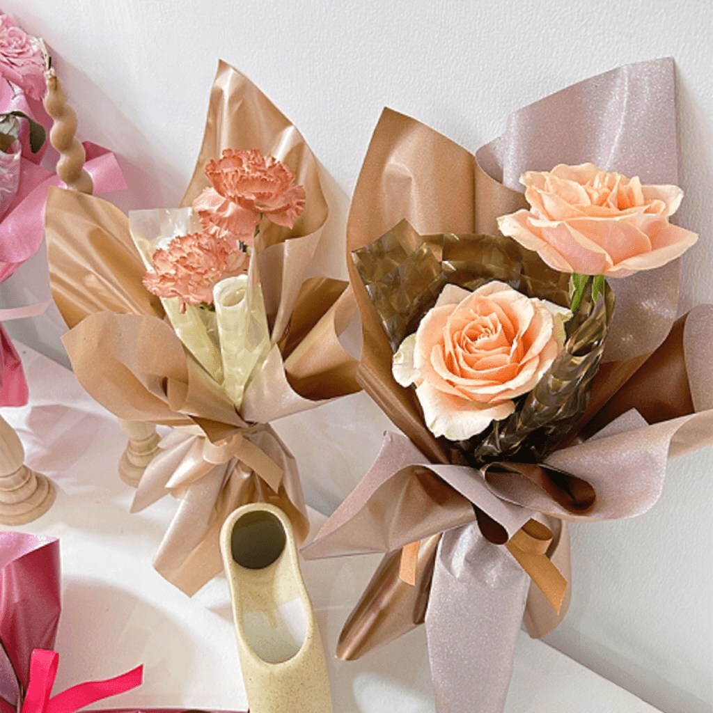 49cm*5m 150 Micron Waterproof Pearlescent Plastic Film Florist Wrapping Roll Color Mixed | P.ZZD | MOQ 10 Rolls | Laribbon Custom - Laribbons Custom