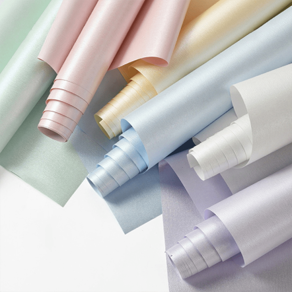 53cm×4Y 120g Shiny Pearlescent Florist Wrapping Paper Roll Color Mixed | P.SHD | MOQ 10 Rolls | Laribbon Custom - Laribbons Custom