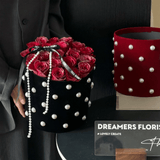 21.5×21.5cm Velvet - Finish Flower Gift Box | BX - ZZYTE | Laribbons Custom - laribbons