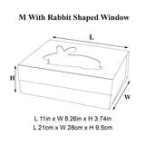 Medium Easter Rabbit Shaped Window Gift Box - laribbons Custom Shop