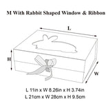 Medium Easter Rabbit Shaped Window Gift Box - laribbons Custom Shop