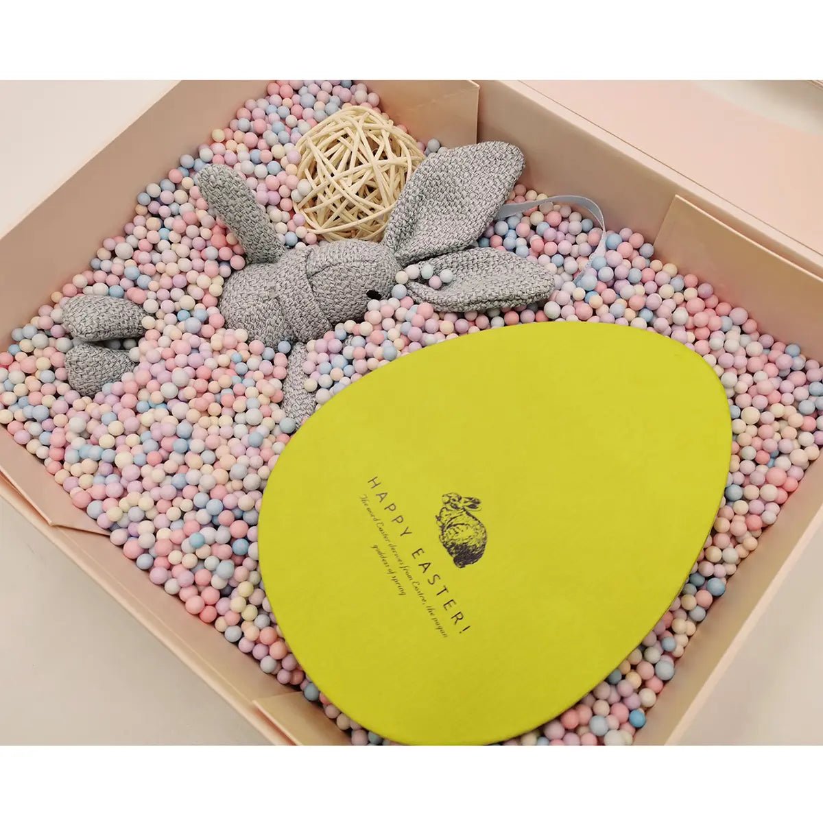 Medium Easter Rabbit Shaped Window Gift Box - laribbons Custom Shop