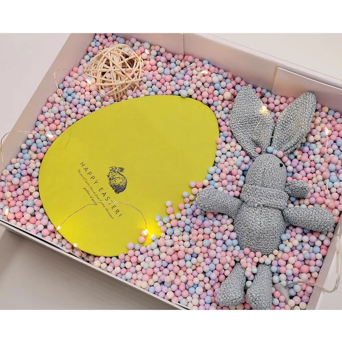 Medium Easter Rabbit Shaped Window Gift Box - laribbons Custom Shop