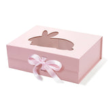Medium Easter Rabbit Shaped Window Gift Box - laribbons Custom Shop