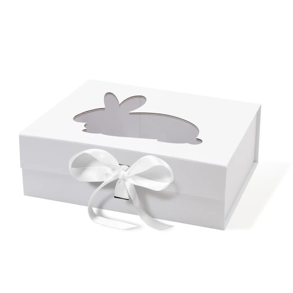 Medium Easter Rabbit Shaped Window Gift Box - laribbons Custom Shop