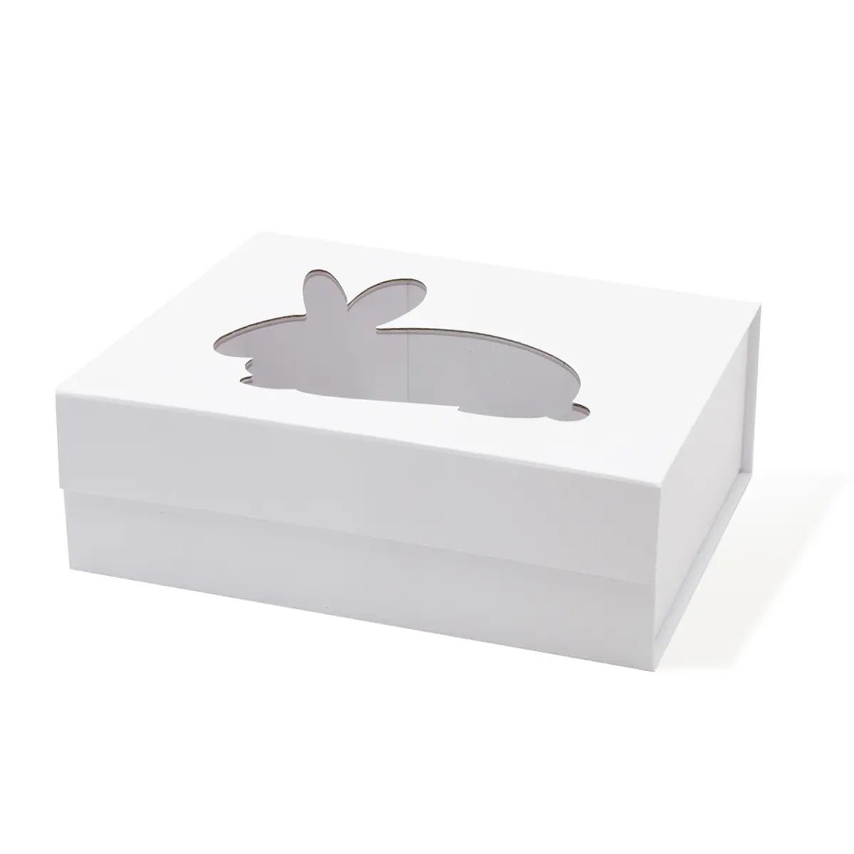 Medium Easter Rabbit Shaped Window Gift Box - laribbons Custom Shop