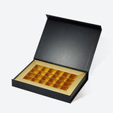 24 - Piece/Cavity Medium Shallow Rigid Empty Chocolate Confectionery Packaging Box - laribbons Custom Shop