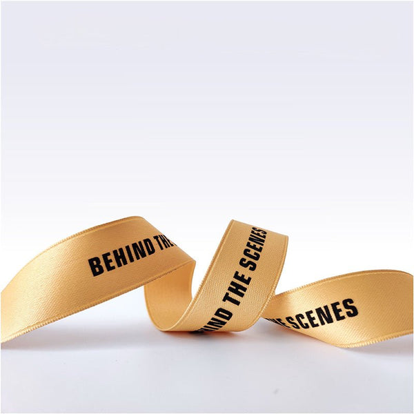 Custom Printed Polycotton Ribbon – Personalized Logo, Text & Icons for Gift Wrapping | 100 Yards Per Roll | Laribbons Custom - laribbons Custom Shop