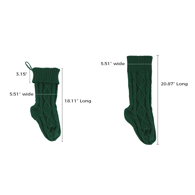 Personalized Christmas Cotton Stocking with Name – Handmade Embroidered Holiday Stocking, 18" Custom Decoration | Laribbons Custom - laribbons Custom Shop