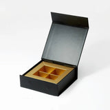 4 - Piece/Cavity Small Rigid Empty Chocolate Confectionery Packaging Box - laribbons Custom Shop