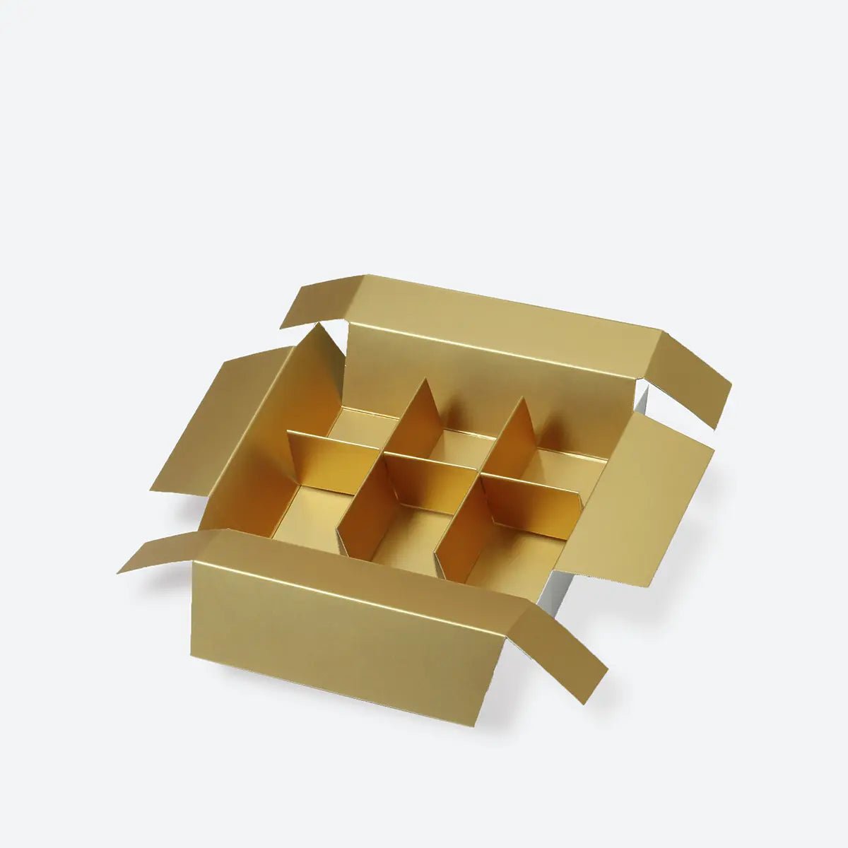 6 - Piece/Cavity Small Rigid Empty Chocolate Confectionery Packaging Box - laribbons Custom Shop