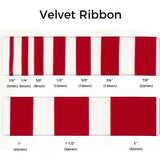Single - Face Velvet Ribbon – 32 Colors, 10 Widths | Holiday Craft & Gift Wrapping Supply | Laribbons Custom - laribbons Custom Shop