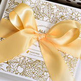 Wholesale Double Faced Satin Ribbon – Yellow & Orange Color Series – 3/8