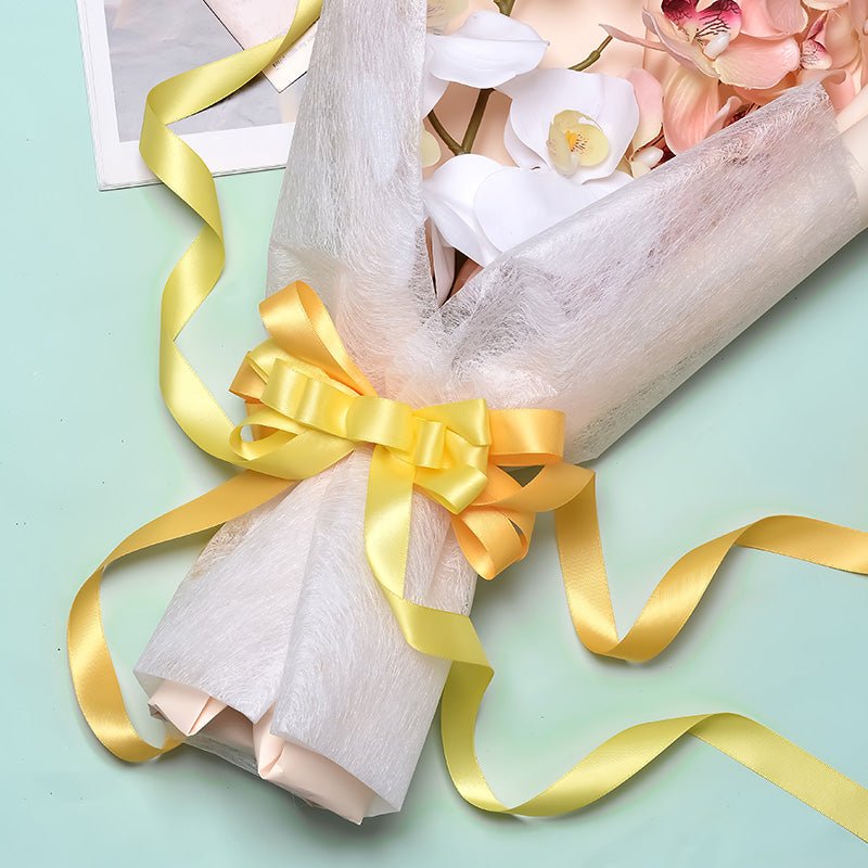 Wholesale Double Faced Satin Ribbon – Yellow & Orange Color Series – 3/8", 5/8", 7/8", 1.5" Wide – 100 Yards Per Roll – Bulk 500 Yards Minimum | Laribbons Custom - laribbons Custom Shop