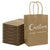 Custom Brown Shopping Bags Kraft Paper Gift Bags - 100pcs - laribbons Custom Shop