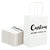Custom White Shopping Bags Kraft Paper Gift Bags - 100PCs - laribbons Custom Shop